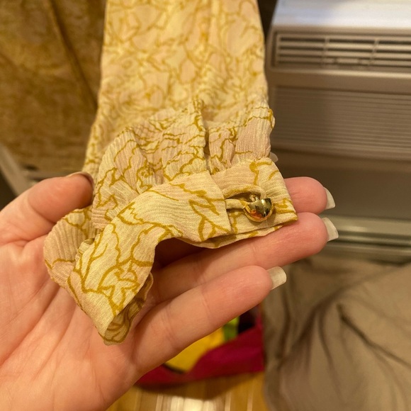 Tory Burch Yellow Floral Women's Top - Picture 5 of 7